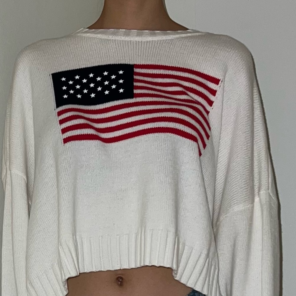 American Flag Sweater